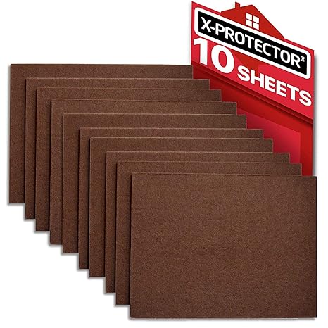 Felt Furniture Pads X Protector 10 Pack Premium 8 X6 Heavy