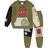 Marvel Spider-Man Boys 2 Piece Sweatshirt and Pant Sets for Toddlers and Big Kids
