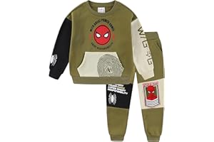 Marvel Spider-Man Boys 2 Piece Sweatshirt and Pant Sets for Toddlers and Big Kids
