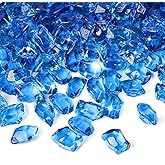 Mr. Fireglass 1/2-Inch Polygon Fire Glass for Fireplace Fire Pit & Lanscaping, 10 Pounds High Luster Pacific Blue