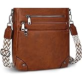 TANTOMI Crossbody Bag for Women,Shoulder Hobo Bag Multi Pocket Cross body Purse Vegan Leather Travel Adjustable Strap