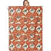 MIEPOS Western Horse Retro Throw Blanket,50x60in,Soft,Lightweight Flannel,Cowboy Rustic Vintage Blankets - Gifts for Girls Women,for Couch Office Travel,Home Living Room Country Decor