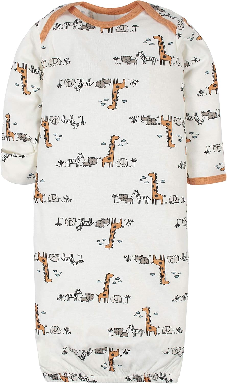 Gerber Baby Boys' 4-Pack Gown: Clothing