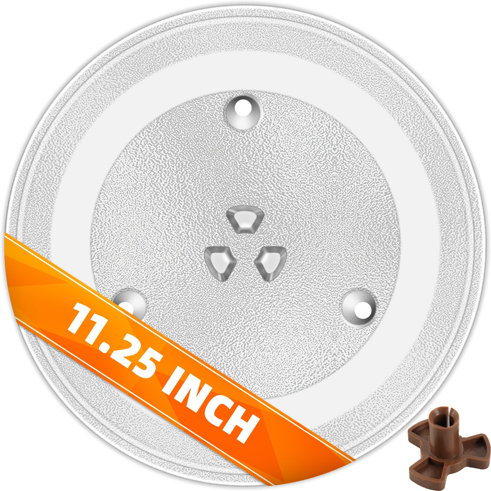 Photo 1 of The 11.25’’ Microwave Glass Tray Compatible with GE and Kenmore - Exact Replacement Part of WB49X10097/ DE63-00536A / ME 16H702SES/ MCD991AB - Dishwasher Safe