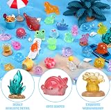 GSrenyu 50 Pcs Mini Resin Animals 50 Styles Tiny Figures view 4