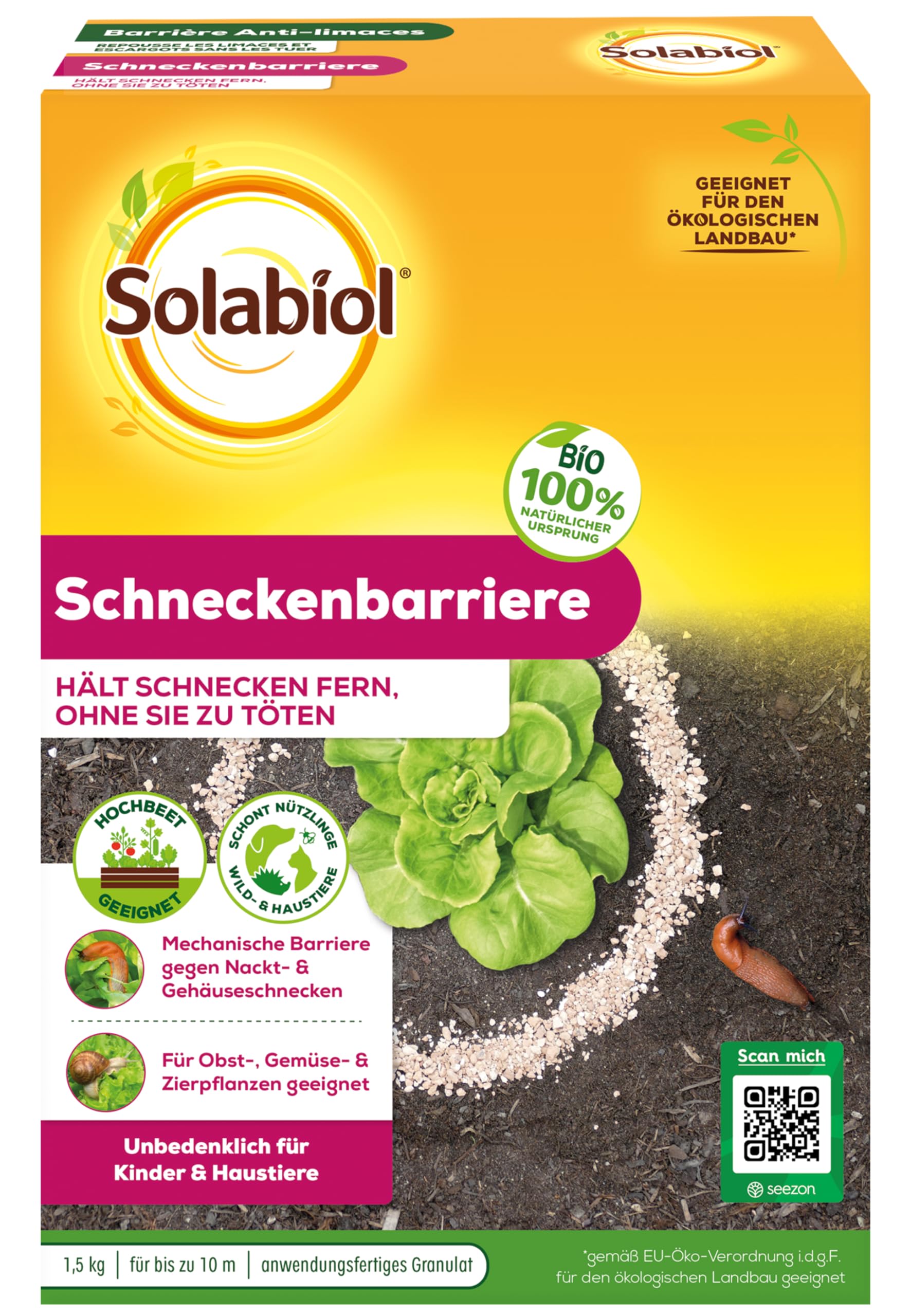 SOLABIOL SOBARPOT15 Slug Barrier 1.5 kg