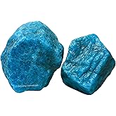 Amazing Gemstone Apatite Raw Crystals and Healing Stones, Natural Rocks for Tumbling - DIY Raw Stones and Crystals, 2 Pieces