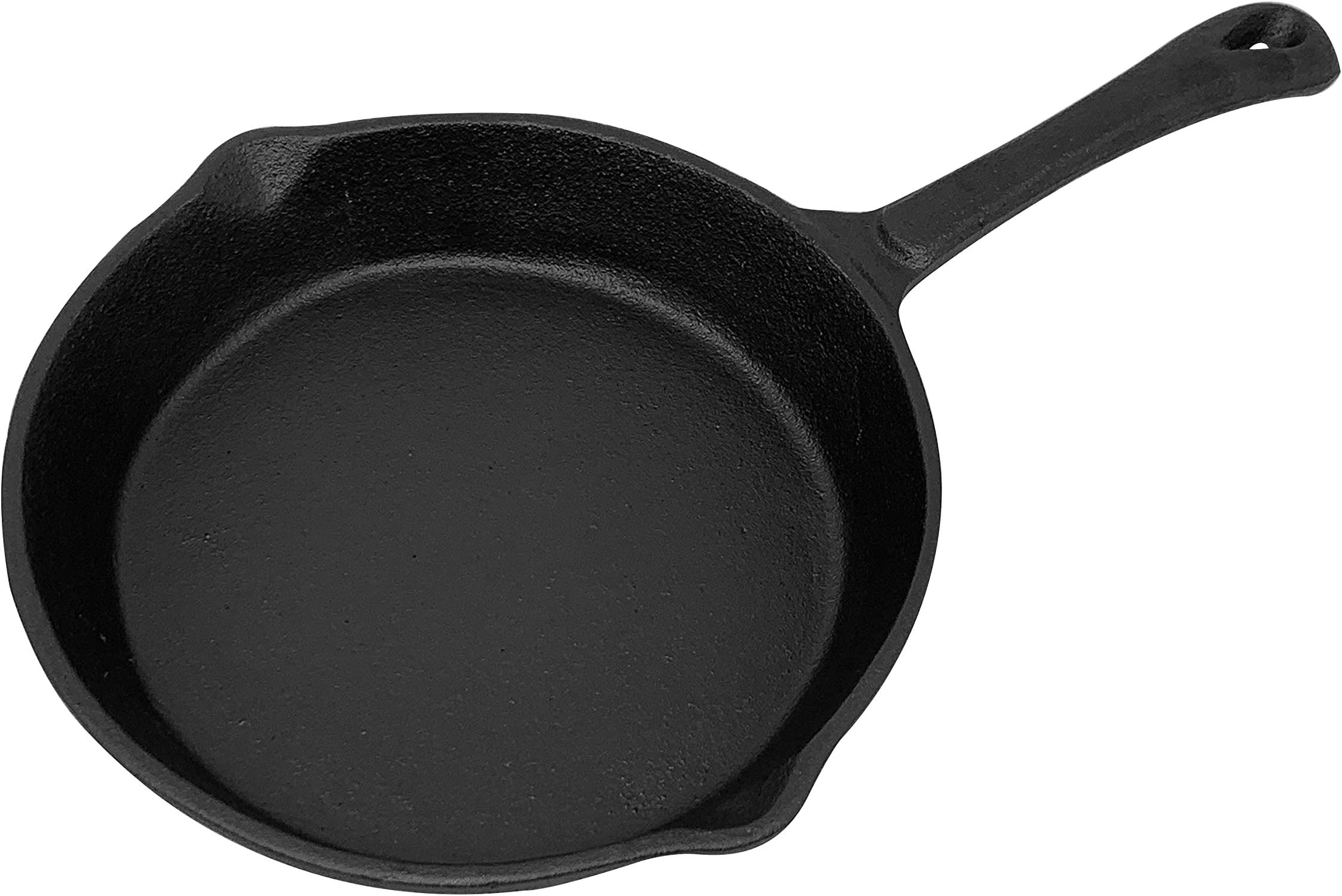 Besto Cast Iron Pre-Seasoned Ovenproof Kitchen Skillet/Frying Pan Suitable for All Hobs Including Induction (17cm)