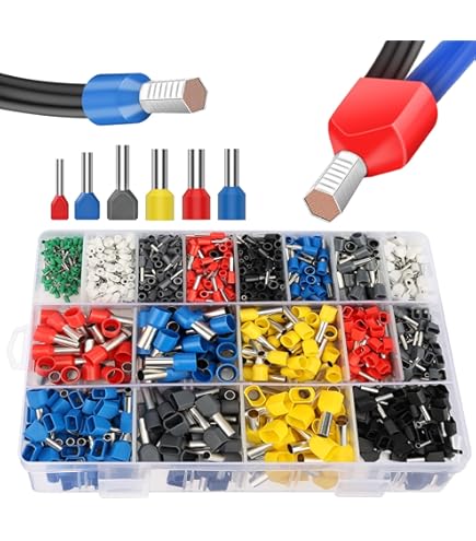 Insulated Ferrule, 12x1mm, Pack Of 100 U2013 Wire Copper Crimp Connector Insulated Ferrule Pin Cord End Terminal Connectors French Red Nylon Ferrules Connectors