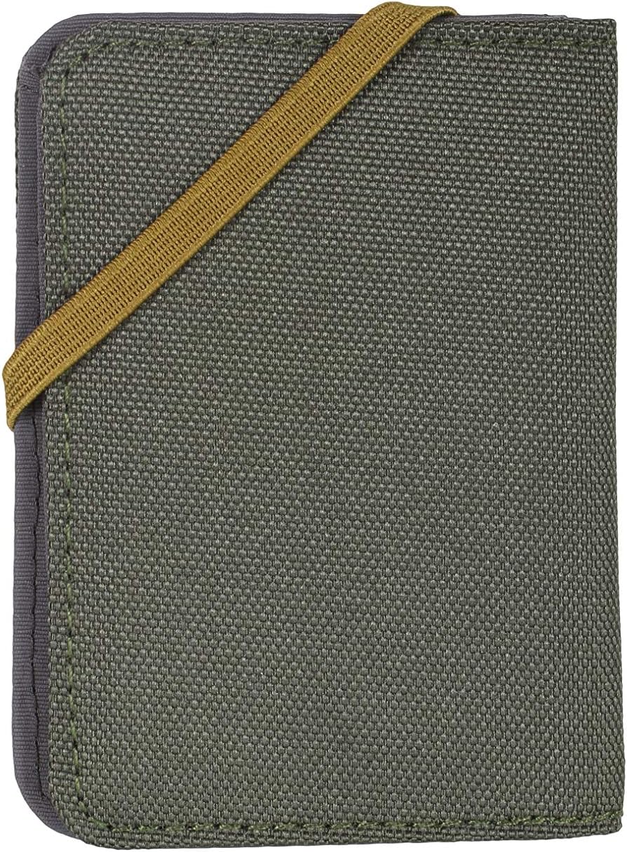 Lifeventure RFID Protected Card Wallet - Slim Wallet for Travel Eco-Friendly, Recyclable Material (Olive) - Image 3