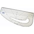 HAND Pattern Ruler, 43 cm - Metric, for Pattern Marking, Pattern Making, Tailor, Students - Acrylic Perspex, Lightweight, Durable