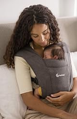 Ergobaby Embrace Baby Carrier Birth to 11.3 kg Heather Grey view 3