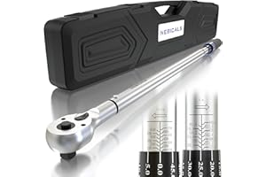 NEBICALS 3/4'' Inch Drive Torque Wrench 100-700 Ft Lb / 135-949NM /High hardness & strength/Long lifetime/Less effort for Off-road equipment/Truck/Motor homes/Drilling platform/Excavator