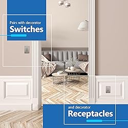 LIDER Brushed Finish Decorator Switch