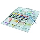 Winsor & Newton Cotman Water Colour Painting Plus Set, Set of 24, Half Pans