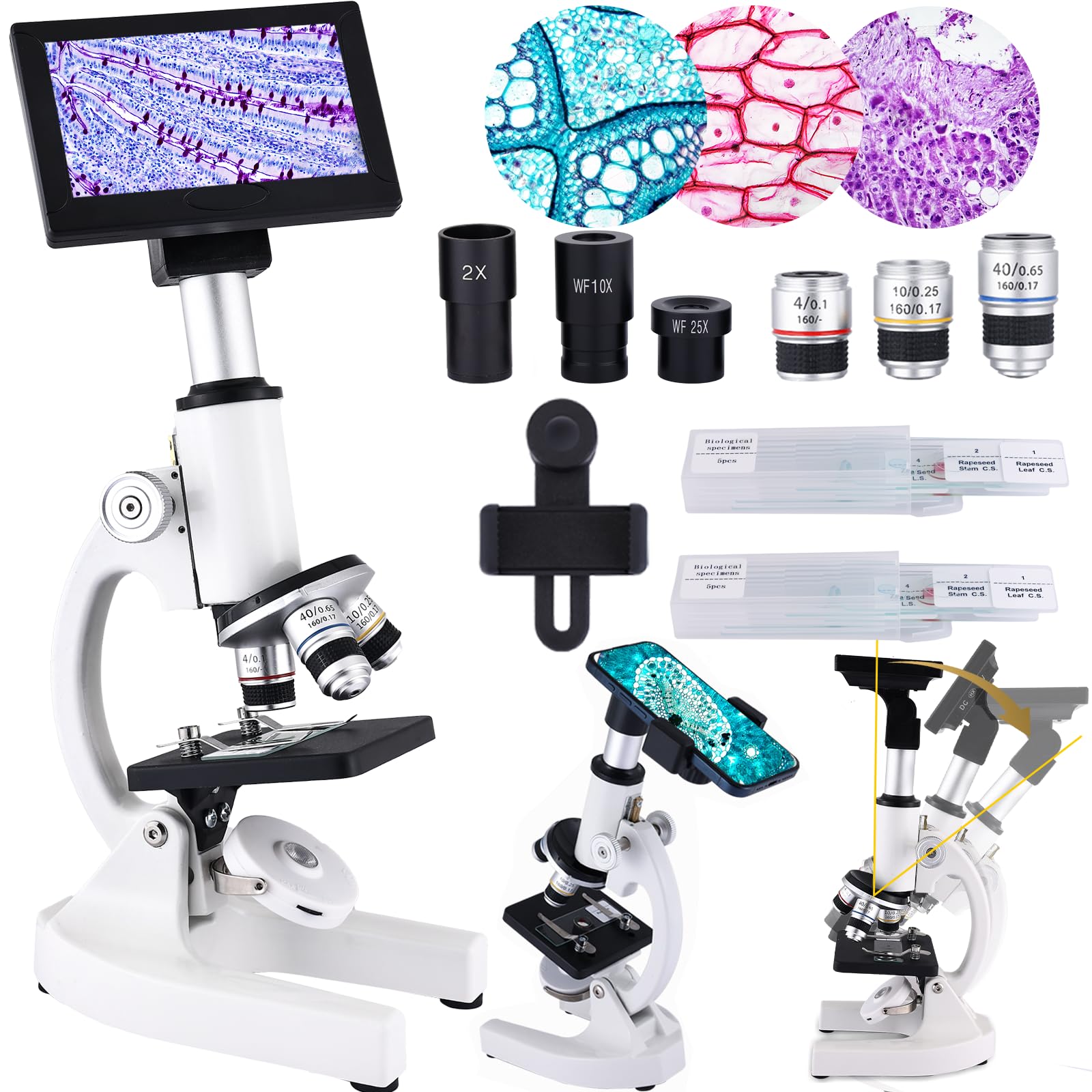 Compound Microscope With Display Compound Monocular Microscopes Oman | Buy Online | Whizz Others