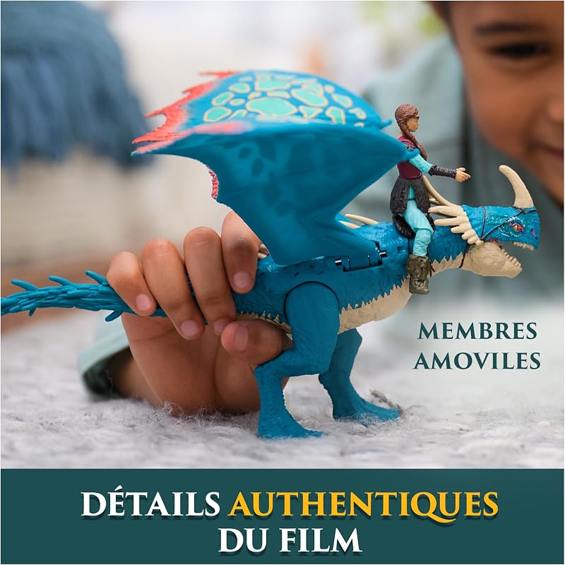 - Figurine Articulée Dragon Tempête + Viking Astrid