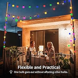 XURISEN 98FT Outdoor String Lights Patio LED G40