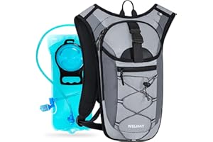WELIDAY Hydration Backpack with 2L Water Bladder, Lightweight Hydro Pack for Cycling, Running, Hiking, Climbing