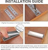 ZWFSDM Push to Open Door Catches Latches Soft Close Magnetic Cabinet Drawer view 5