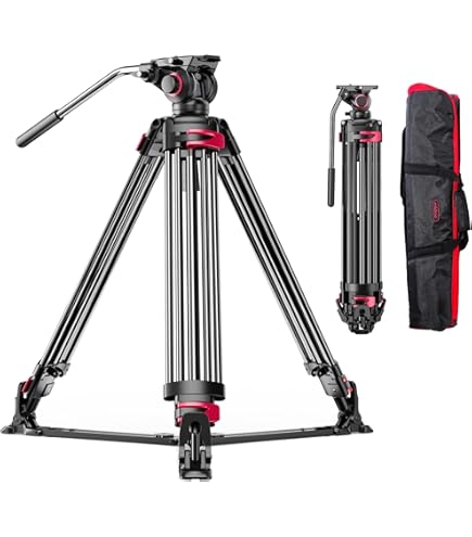 Amazon.com : Miliboo Fluid Head Tripod,Professional Tripods Heavy