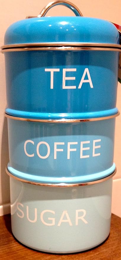 space saving tea coffee sugar canisters