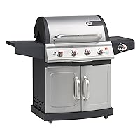 12660 Miton 4.1 Landmann Gas-Grillstation Edelstahl Gusseisen silber XXL 3+1 Gas Brenner 4-flammig Garten ✔ Lenkrollen mit Bremse ✔ Deckel ✔ Seitentische beidseitig ✔ Unterschrank ✔ eckig ✔ rollbar ✔ stehend grillen ✔ Grillen mit Gas ✔ mit Station ✔ mit Rädern 