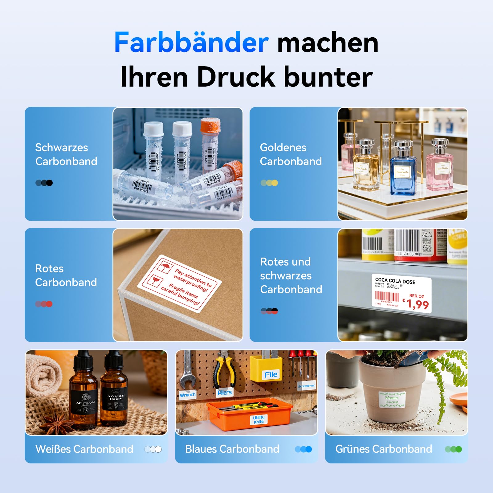 NIIMBOT M2 Etikettendrucker, Bluetooth Label Printer Etikettiergerät Thermotransfer Beschriftungsgerät Unterstützt Farbdruck, Selbstklebend Sticker Drucker für Büro, Zuhause, Schule, Dunkelblau 3