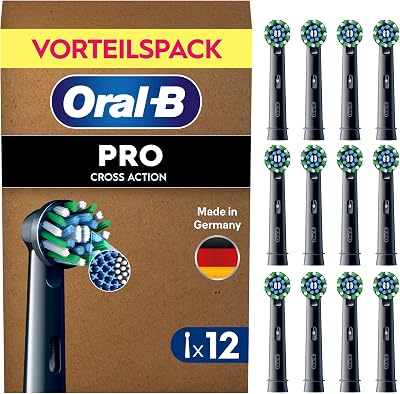 Aufsteckbürsten PRO CrossAction, Schwarz, 12 Stück