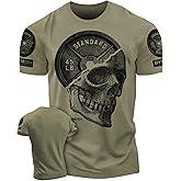 Gymish Lifestyle Skull Plate Gym Shirt, Work Out Deadlift Skull T-Shirt for Men