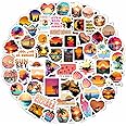 Sunset Stickers - Beach Stickers, Sun Stickers, Summer Stickers for Water Bottle and Laptop Decals - Palm Trees Party Favors & Decorations, Waterproof Vinyl Landscape Decals, Beachy Stuff