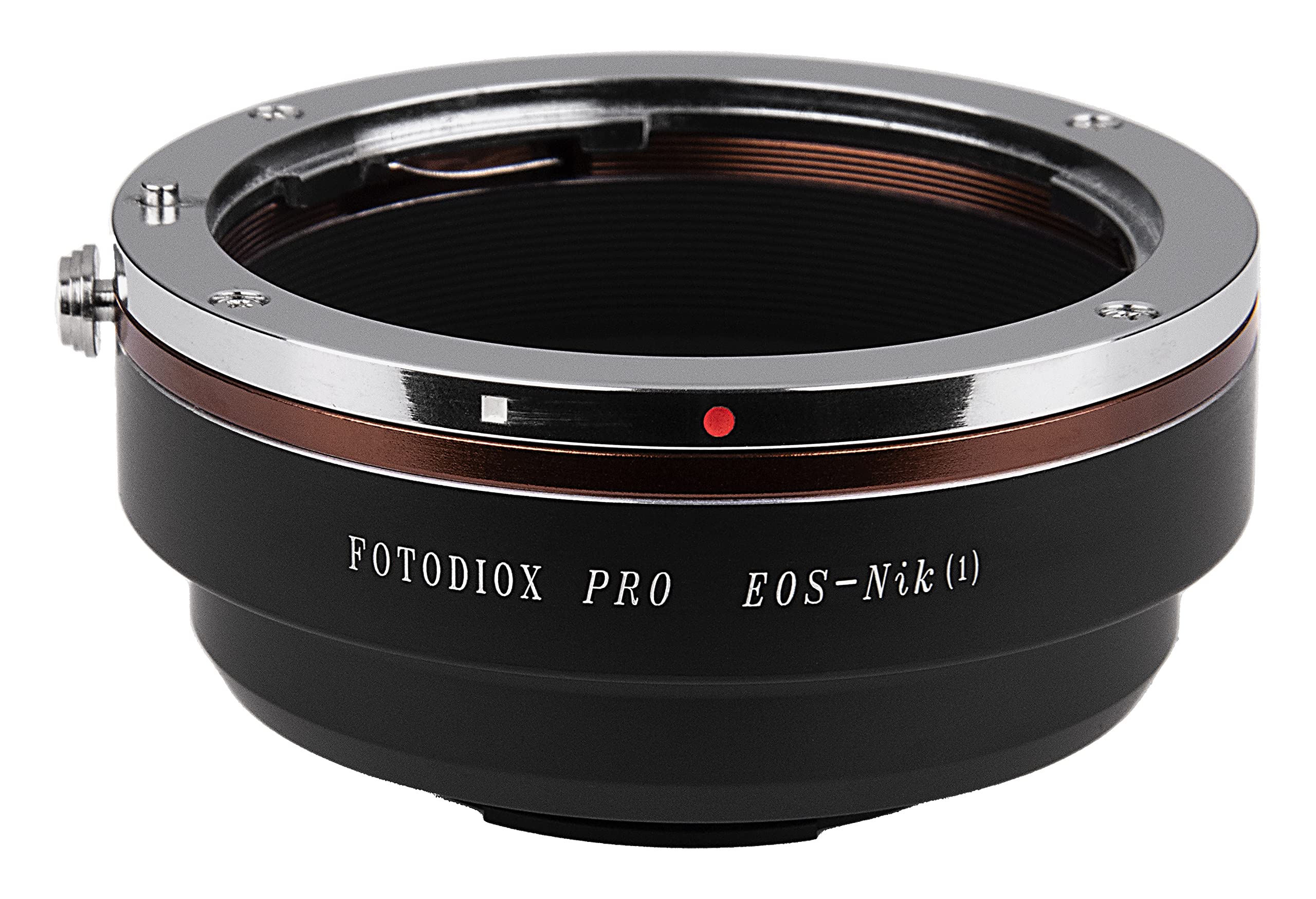 Fotodiox PRO Lens Mount Adapter, Canon EOS Lens to Nikon 1-Series Camera, fits Nikon V1, J1 Mirrorless Cameras, EOS-Nik(1) PRO