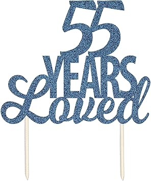 55 Ans Loved 55eme Anniversaire De Mariage Paillettes Decoration