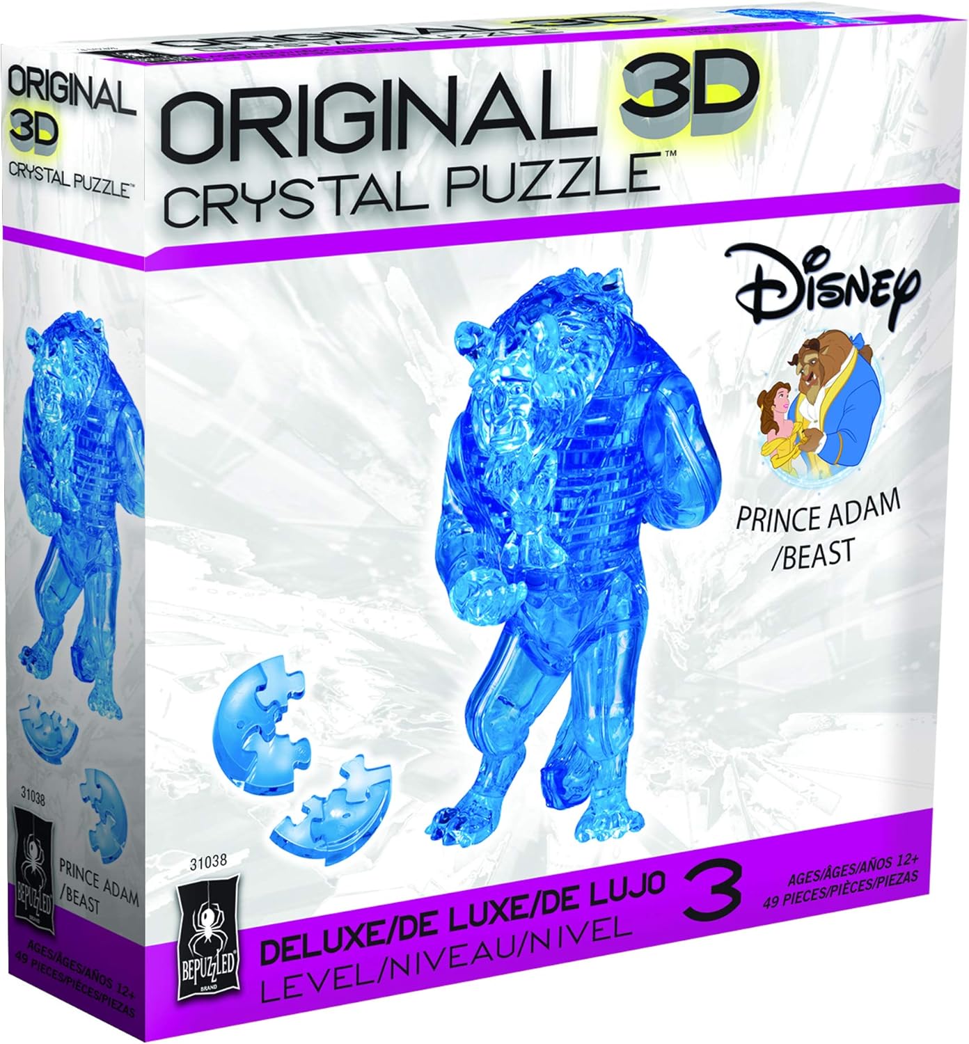 HANAYAMA Crystal Gallery Beast Blue 3D Puzzle 49 pieces Beauty and the Beast Other Anime