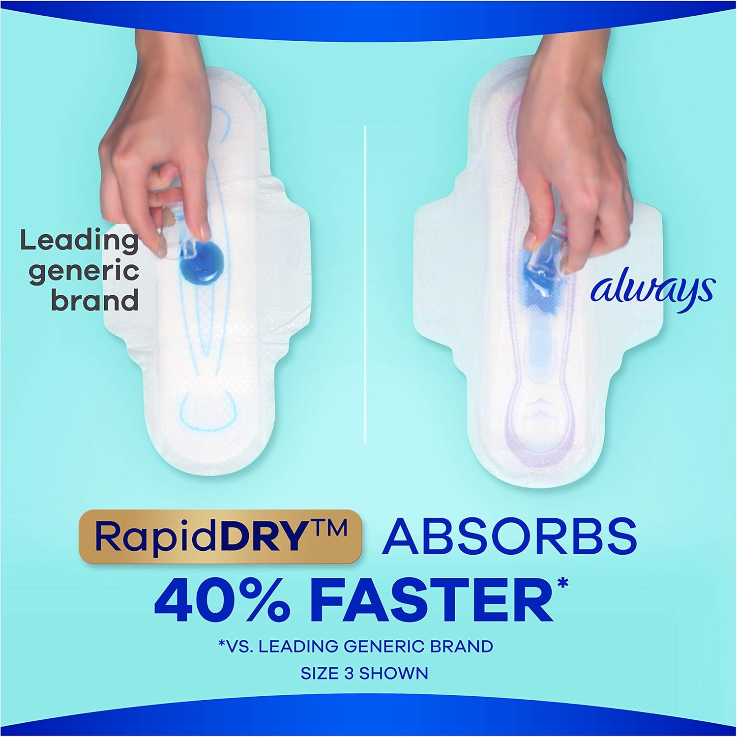 Always Ultra Thin Pads Size 1 Regular Absorbency Unscented with Wings, 36 Count, Packaging may vary, 2 count: Health & Personal Care