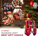 UTOBEST Running Vest 5L Hydration Pack 1.5L Bladder Red Adjustable view 2