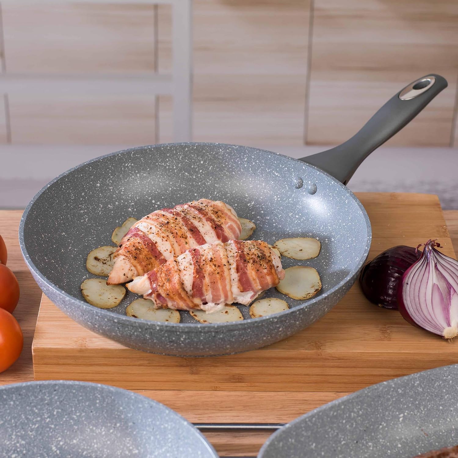 Salter BW02764G Marblestone 28 cm Frying Pan, Non-Stick, Healthy Marble Effect Pan, PFOA-Free - Image 4