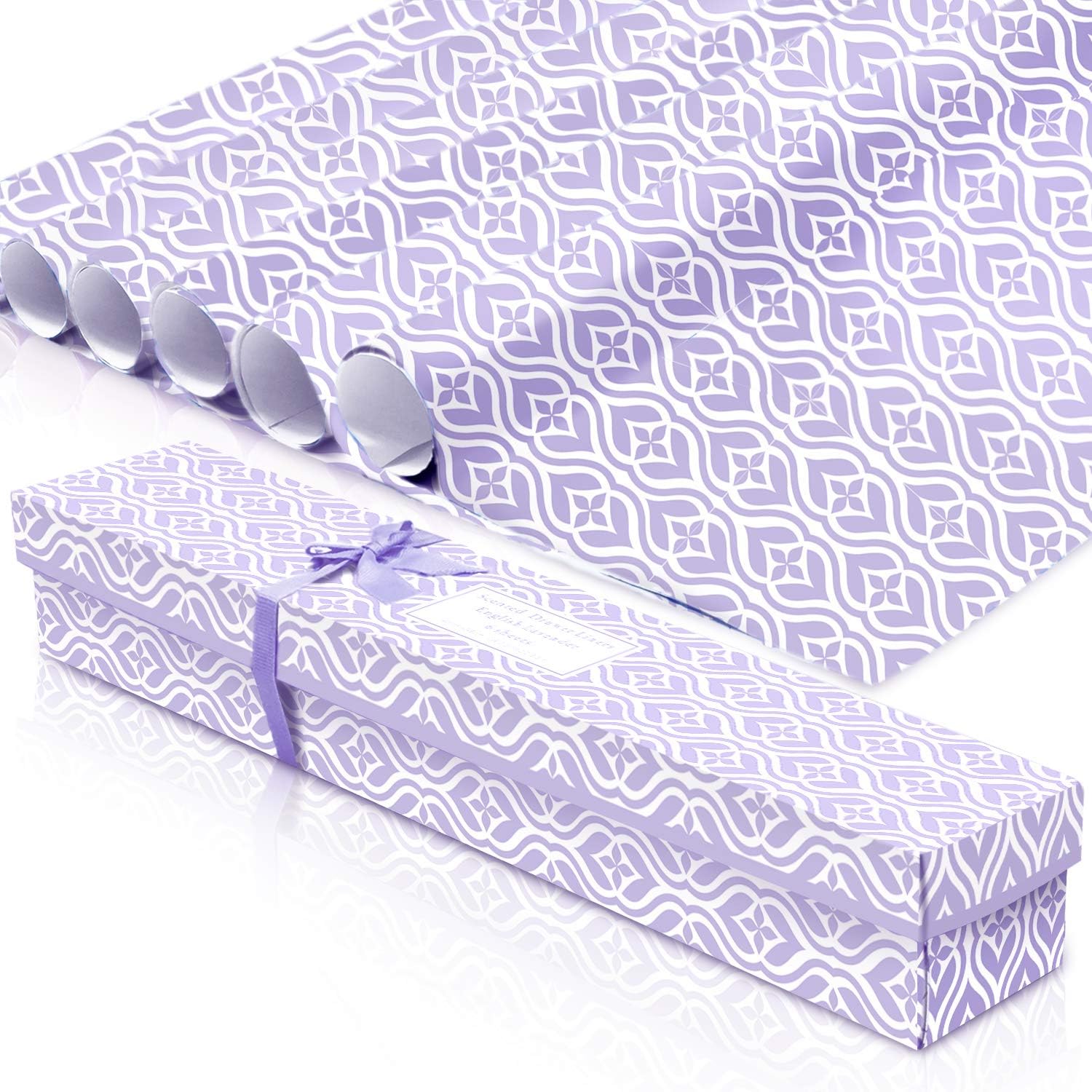 SCENTORINI Scented Drawer Liners, Fragranced Paper, Home And Indoor Fragrance,, Natural Fragrance Single Pack of 6 Sheets size 40 x 58 cm - Lavander