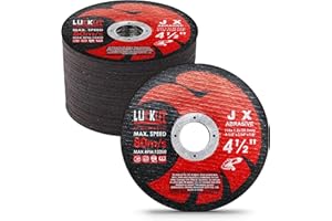 LUCKUT Cut-Off Wheels Cutting Wheel Disc 4-1/2"x3/64''x7/8'' Thin Metal Stainless Steel Cutting Cut Off Disc Blades Grinding Wheel for Angle Grinders 50-Pack