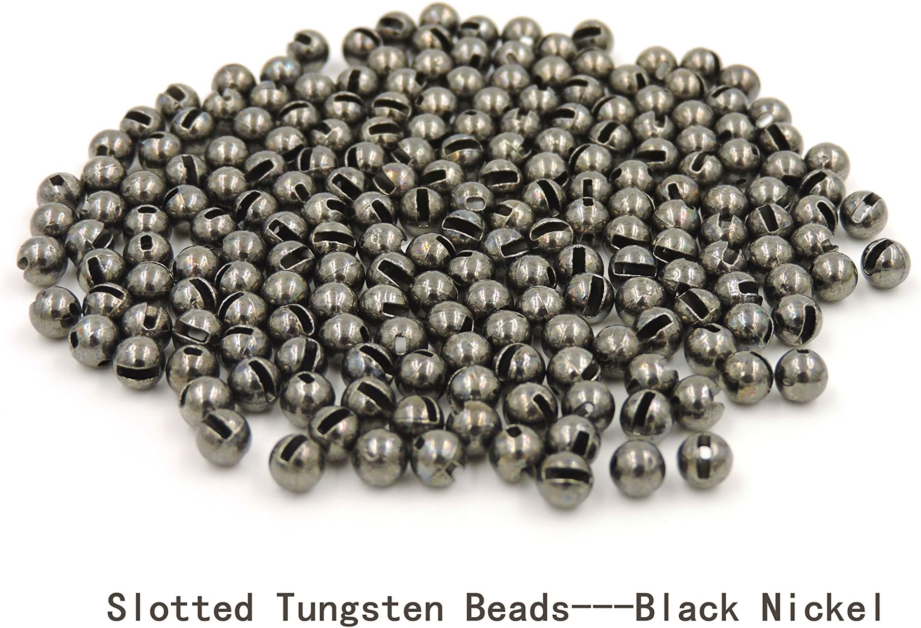 Rudder 100 PCs Slotted Tungsten Beads Copper Silver Gold Black Orange 7 Sizes 6 Colors