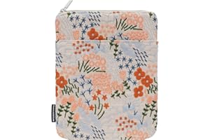Dadanism Embroidered Daisy Padded Sleeve for All-New Kindle Paperwhite, 7" Kindle Colorsoft Signature Edition, Protective Sle