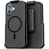 Encased SlimShield for iPhone 17 Belt Clip Case with Phone Holster (Compatible with MagSafe) Matte Black