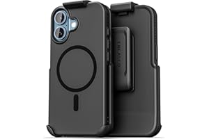 Encased SlimShield for iPhone 17 Belt Clip Case with Phone Holster (Compatible with MagSafe) Matte Black