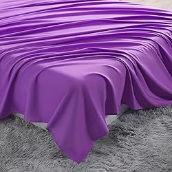 NTBAY California King Flat Sheet Only - Brushed