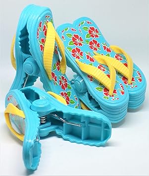 Strandtuch Clips Boca Stil - Zwei Paar Flip Flops
