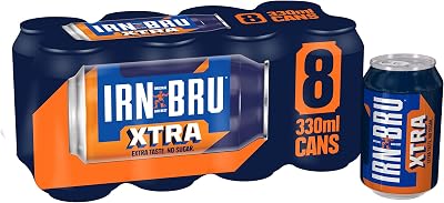 IRN-BRU Xtra No Sugar 8x330ml Cans | BRU'd in Scotland Since 1901