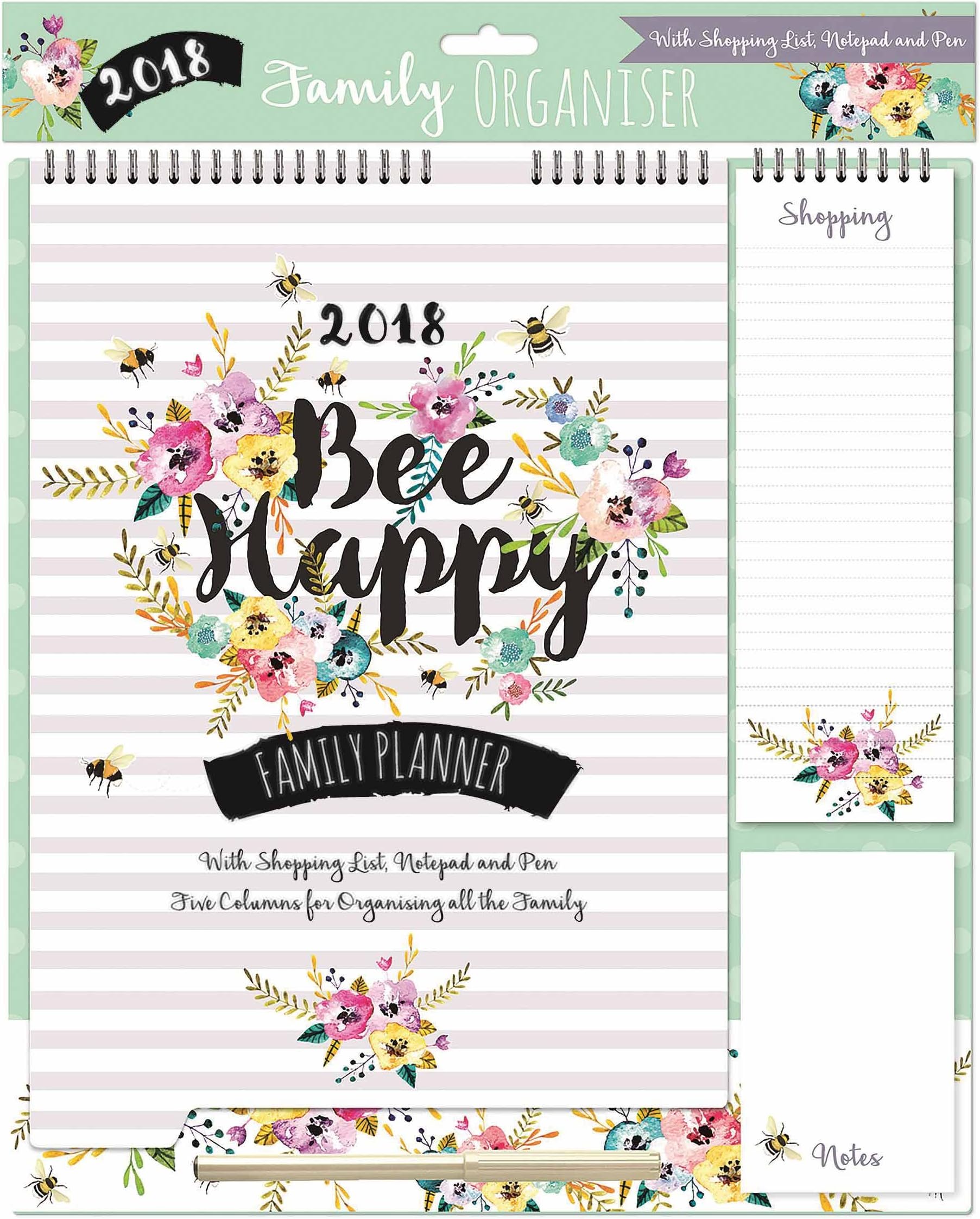 Bee Happy Family Planner 2018