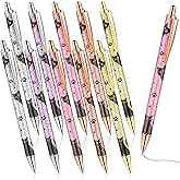 Outus 10 Pcs Cat Ballpoints Pens Cat Lovers Gifts Sparkly Pretty Cute Kawaii Ballpoints- Fancy Metal Retractable Black Ink Writing Pens for Journaling Women Girls Teachers School Office Supplies