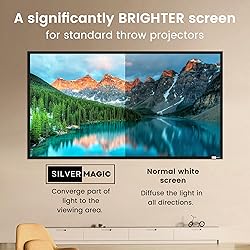 High gain 120 Inch Projector Screen - Wall Mounted