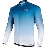 ROTTO Cycling Jersey Mens Bike Shirt Long Sleeve Gradient Color Series